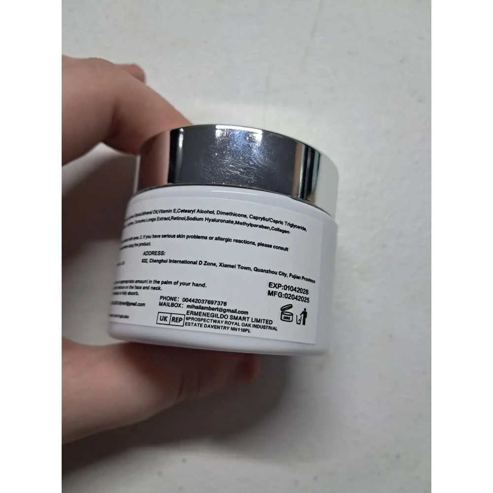 Viegoo Crepey Skin Tightening Firming Cream Retinol Collagen Face Neck 60g 2.12o